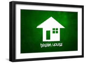 Dream House-airdone-Framed Art Print