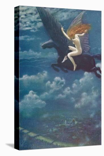 Dream Idyll (A Valkyrie), 1902, (1905)-Edward Robert Hughes-Stretched Canvas