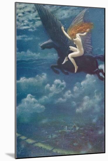 Dream Idyll (A Valkyrie), 1902, (1905)-Edward Robert Hughes-Mounted Giclee Print