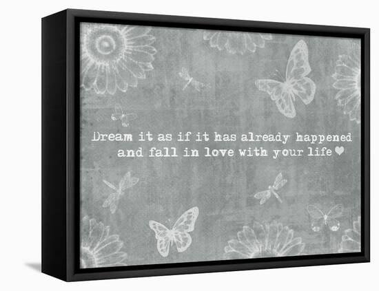 Dream It Slate-ALI Chris-Framed Stretched Canvas