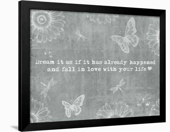 Dream It Slate-ALI Chris-Framed Giclee Print