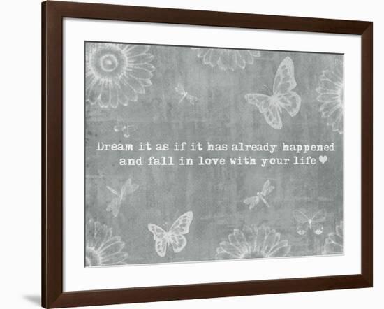 Dream It Slate-ALI Chris-Framed Premium Giclee Print