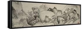 Dream Journey to Rivers and Mountains, Qing Dynasty (1644-1912), C.1655-Cheng Zhengkui-Framed Stretched Canvas