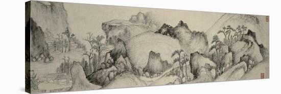 Dream Journey to Rivers and Mountains, Qing Dynasty (1644-1912), C.1655-Cheng Zhengkui-Stretched Canvas