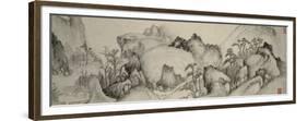 Dream Journey to Rivers and Mountains, Qing Dynasty (1644-1912), C.1655-Cheng Zhengkui-Framed Premium Giclee Print