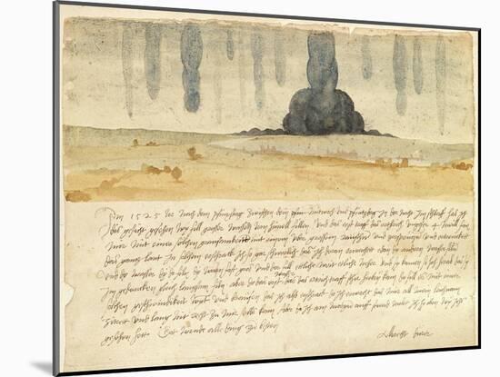 Dream Landscape with Text, 1526-Albrecht Dürer-Mounted Giclee Print