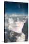 Dream like Surreal Double Exposure Portrait of Attractive Lady Combined with Aerial View Photograph-Victor Tongdee-Stretched Canvas