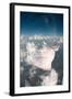 Dream like Surreal Double Exposure Portrait of Attractive Lady Combined with Aerial View Photograph-Victor Tongdee-Framed Photographic Print