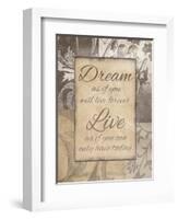 Dream Live-Jace Grey-Framed Art Print