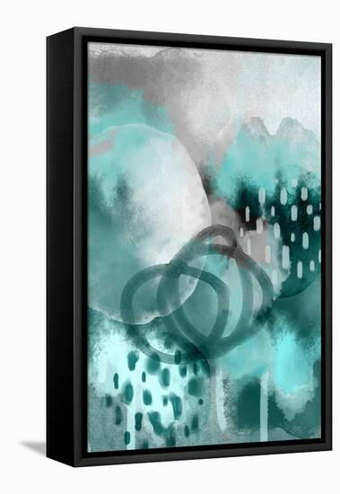 Dream of Childhood Teal-Urban Epiphany-Framed Stretched Canvas