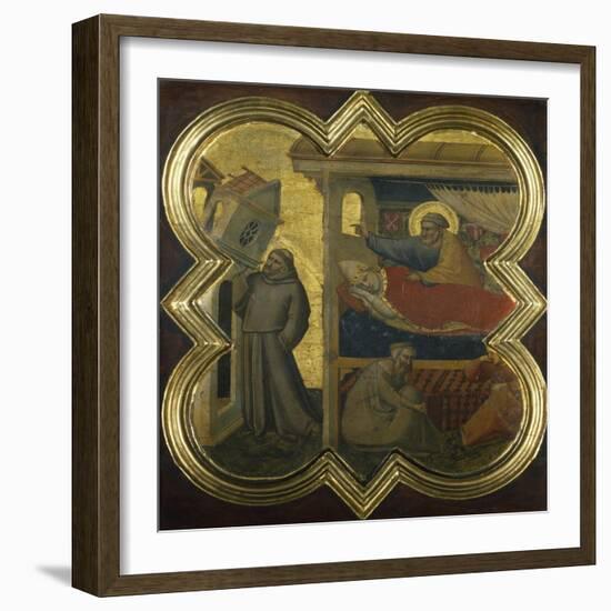 Dream of Pope Innocent III-Taddeo Gaddi-Framed Giclee Print