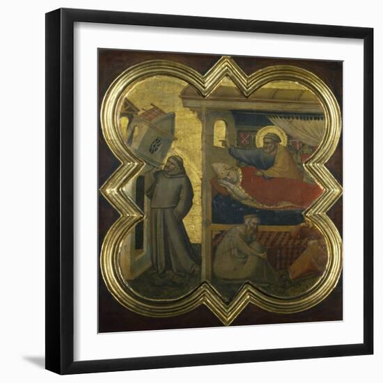 Dream of Pope Innocent III-Taddeo Gaddi-Framed Giclee Print