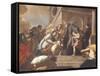 Dream of St Benedict-Francesco de Mura-Framed Stretched Canvas