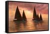 Dream Sails-Diane Romanello-Framed Stretched Canvas