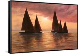 Dream Sails-Diane Romanello-Framed Stretched Canvas