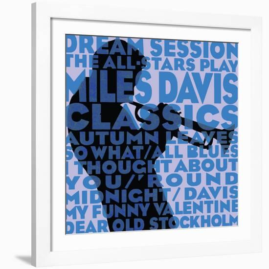 Dream Session: The All-Stars Play Miles Davis Classics (Blue Color Variation)-null-Framed Art Print