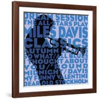 Dream Session: The All-Stars Play Miles Davis Classics (Blue Color Variation)-null-Framed Art Print