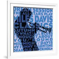 Dream Session: The All-Stars Play Miles Davis Classics (Blue Color Variation)-null-Framed Art Print