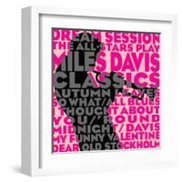 Dream Session: The All-Stars Play Miles Davis Classics (Pink Color Variation)-null-Framed Art Print