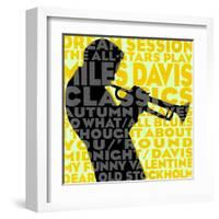 Dream Session: The All-Stars Play Miles Davis Classics (Yellow Color Variation)-null-Framed Art Print