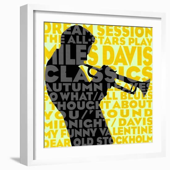 Dream Session: The All-Stars Play Miles Davis Classics (Yellow Color Variation)-null-Framed Art Print