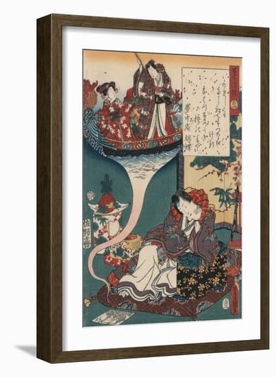 Dream Ukihashi-Utagawa Toyokuni-Framed Giclee Print