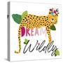 Dream Widly Cheetah-Jennifer McCully-Stretched Canvas