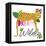 Dream Widly Cheetah-Jennifer McCully-Framed Stretched Canvas