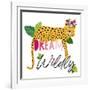 Dream Widly Cheetah-Jennifer McCully-Framed Art Print