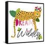 Dream Widly Cheetah-Jennifer McCully-Framed Stretched Canvas