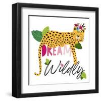 Dream Widly Cheetah-Jennifer McCully-Framed Art Print