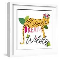 Dream Widly Cheetah-Jennifer McCully-Framed Art Print