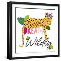 Dream Widly Cheetah-Jennifer McCully-Framed Art Print