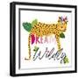 Dream Widly Cheetah-Jennifer McCully-Framed Art Print