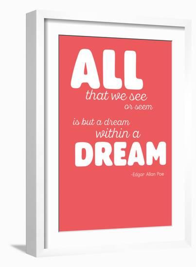 DREAM.-null-Framed Art Print