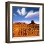 Dreamcatcher Monument West Mitten Butte Morning With Navajo Indian Crafts Utah-holbox-Framed Art Print