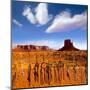 Dreamcatcher Monument West Mitten Butte Morning With Navajo Indian Crafts Utah-holbox-Mounted Art Print