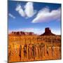 Dreamcatcher Monument West Mitten Butte Morning With Navajo Indian Crafts Utah-holbox-Mounted Art Print