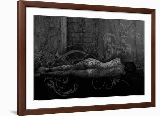 Dreamer in the Garden-Rosa Mesa-Framed Art Print