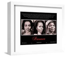 Dreamer (Trio): Peace, Power, Respect-null-Framed Art Print