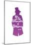 Dreamers Of Dreams (Purple Silhouette)-null-Mounted Poster