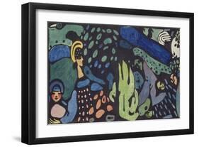 Dreaming Children-Wassily Kandinsky-Framed Giclee Print