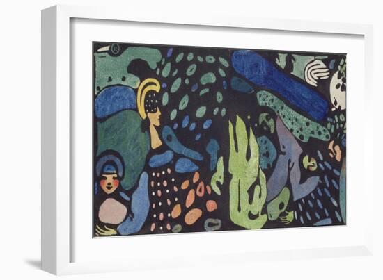 Dreaming Children-Wassily Kandinsky-Framed Giclee Print