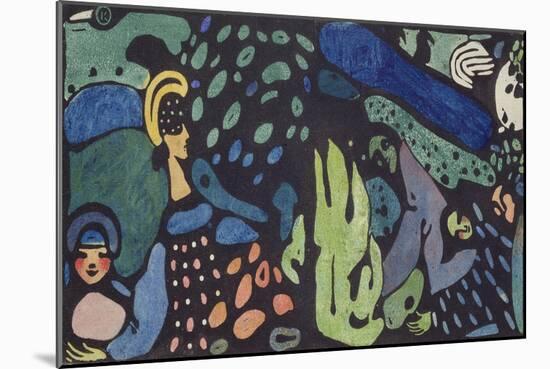 Dreaming Children-Wassily Kandinsky-Mounted Giclee Print