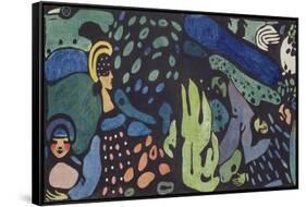 Dreaming Children-Wassily Kandinsky-Framed Stretched Canvas