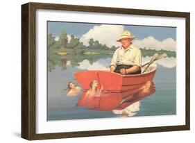 Dreaming Fisherman-null-Framed Premium Giclee Print