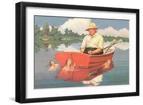 Dreaming Fisherman-null-Framed Premium Giclee Print