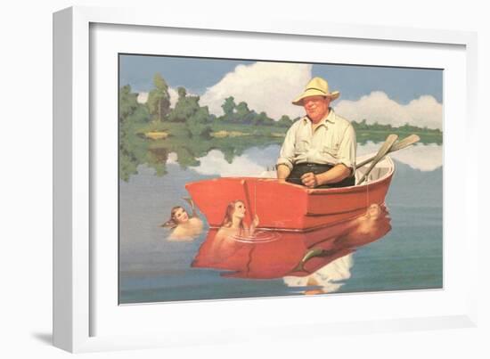 Dreaming Fisherman-null-Framed Premium Giclee Print