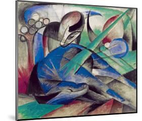 Dreaming horse-Franz Marc-Mounted Giclee Print