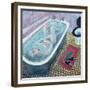 Dreaming in the Bath, 1991-Lucy Raverat-Framed Giclee Print